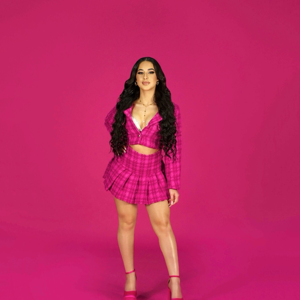 Pink Plaid Women's outfit